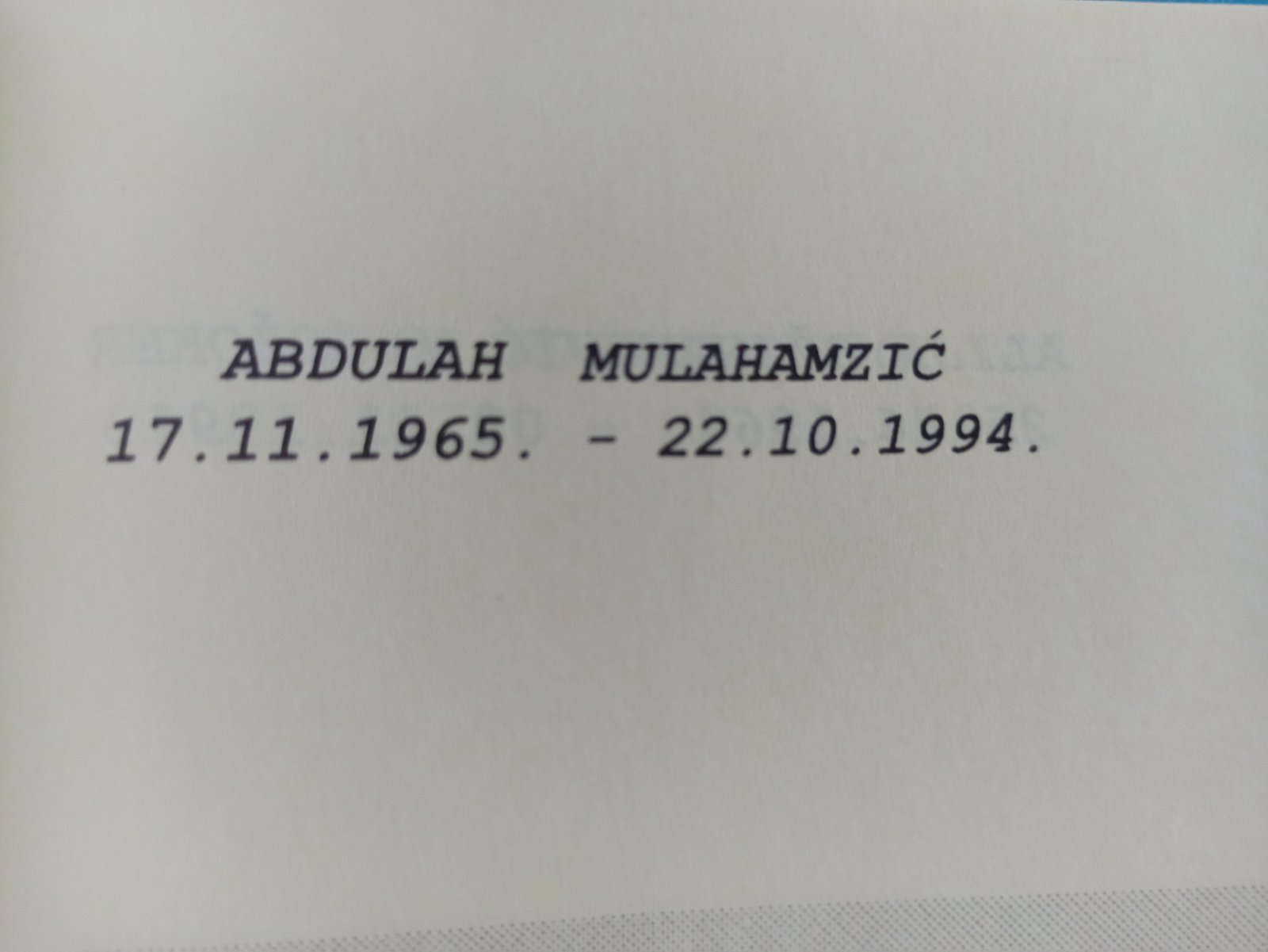 Abdulah Mulahamzić 
