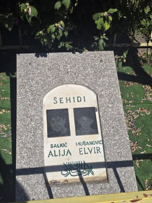 Spomen-obilježje Aliji Salkiću i Elviru Mušanoviću — Fotografija