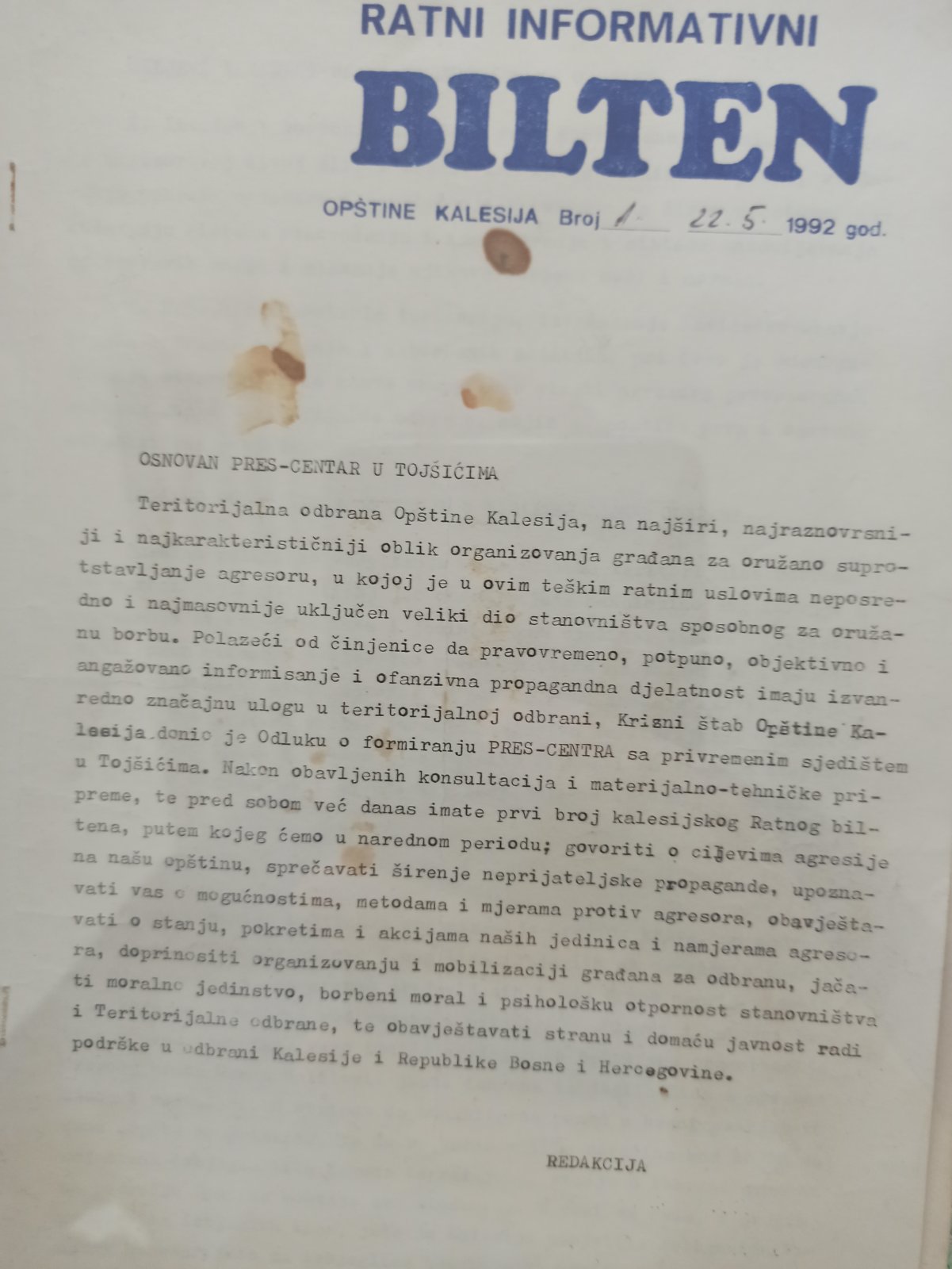 Ratni  informativni bilten